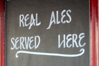real ale sign