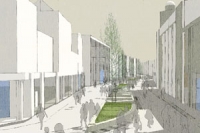 High st east public realm visualisation