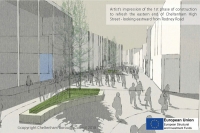 Artists impression of High Street works
