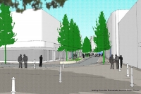 Still image from High Street vision flythrough looking from the Promenade towards Boots Corner