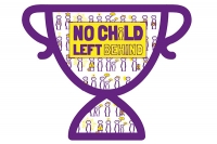 No Child Left Behind trophy logo