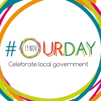 Colourful #OurDay logo