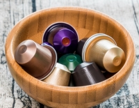 coffee pods in pot