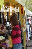 women browsing the stalls at Cheltenham's continental market
