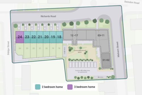 320 Swindon Road site map