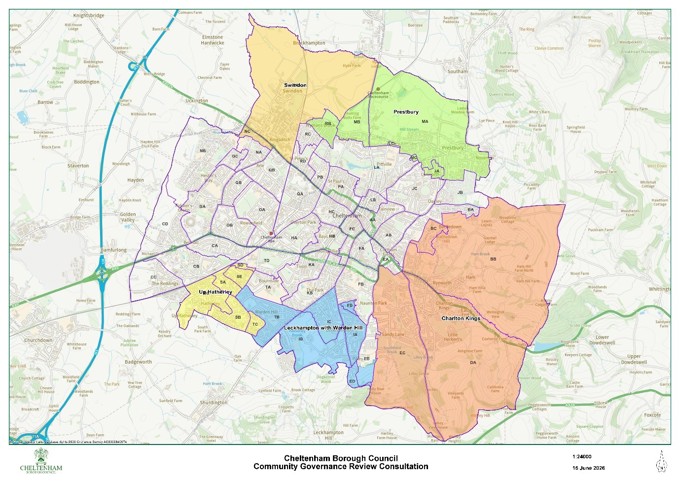 Map 1 - Existing parish boundaries