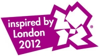 inspired by London 2012 logo - purple on white