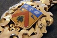A close up picture of the Mayor's chain