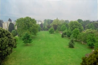 View of Pittville Park taken from the roof of the pump room