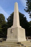 World War 1 war memorial in light stone