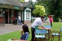 Central Cross cafe in Pittville park