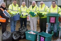 Bag splitting at Swindon Road recycling centre