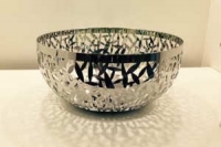 Alessi designer metal fruit bowl