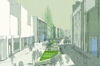 Artist's impression of plans to refresh the High Street