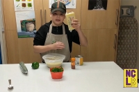 A child preparing food