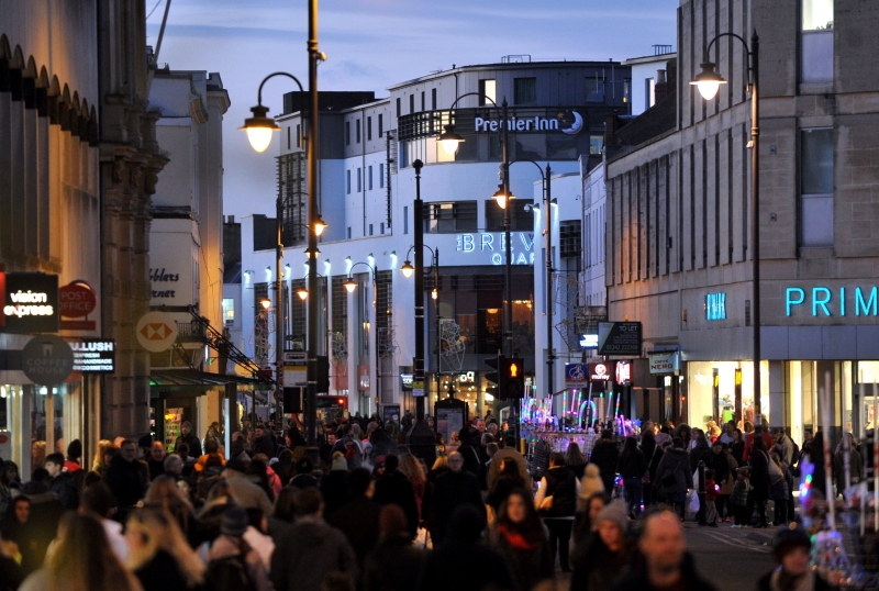 Cheltenham at night