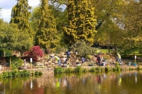 volunteers plant at pittville park rockery as lockdown eases
