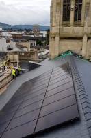 Solar panel on church roof