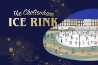 Graphic of an ice rink in Cheltenham