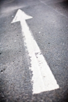 arrow road marking