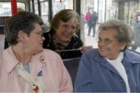 ladies on the bus
